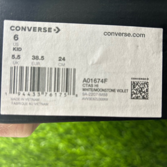 Converse - CTAS Unicorn Hi - Youth Sneaker - Picture 2 of 2